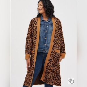 Cheetah Print Cardigan